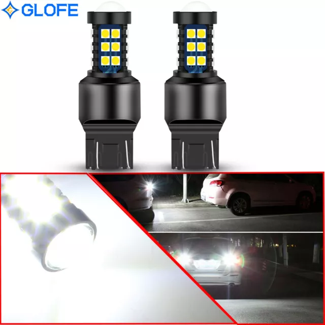 For 2018-2021 Ford F150 F250 2Pcs 7443 7440 White LED Reverse Backup Light Bulbs