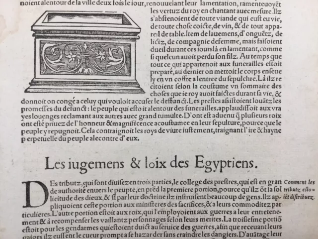 Égypte Égyptologie 1575 Archéologie Égyptienne Gravure Cosmographie Munster