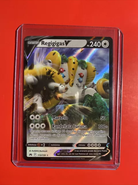 CARTA POKÉMON REGIGIGAS V Astro 114/159 Zenit Regale Mint Ita EUR