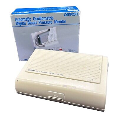 Estuche para monitor de presión arterial digital Omron HEM-704C autoalmacenamiento caja PROBADO FUNCIONA