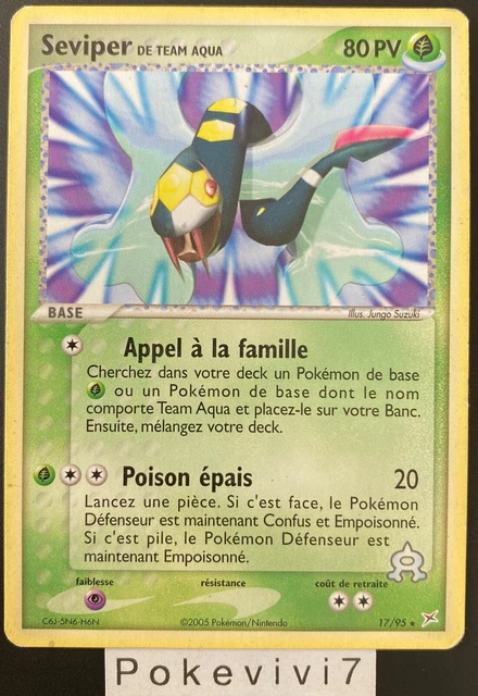 Carte Pokemon SEVIPER 17/95 Rare Bloc EX Team Aqua VS Team Magma FR OCCASION