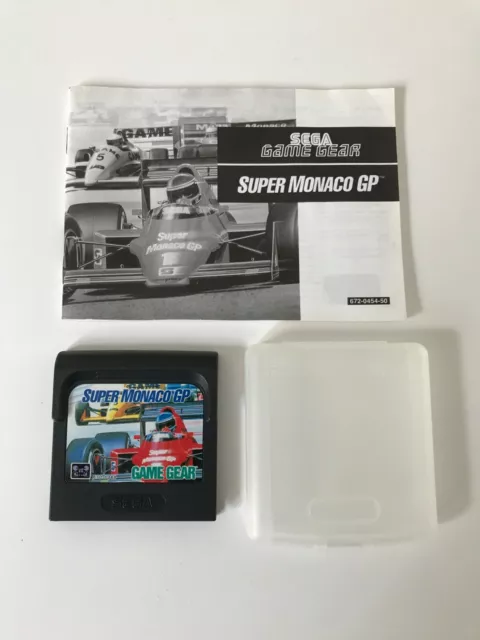 ☺ Ancien Jeu Sega Game Gear Super Monaco GP Avec Notice