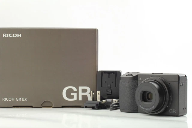 [Mint in Box] Ricoh GR IIIx 24.2MP Digital Compact Black APS-C Camera from Japan