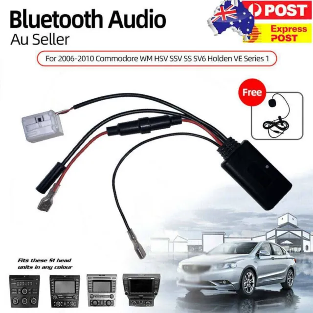 Câble Adaptateur Audio, Module AUX Bluetooth Autoradio Stéréo Audio Module  Adaptateur sans Fil 2 Ports RCA Universel pour Pioneer, Cabine Bleue pour