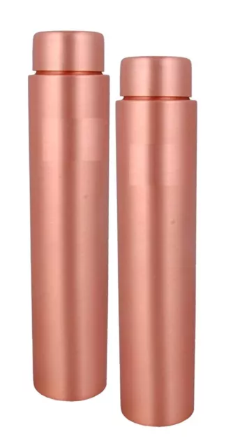 Traditionell Reine Kupfer Wasserflasche Für Trinkwasser 500 ML Jeder Set Mit 2