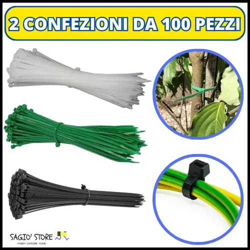 Fascette Elettricista Cablaggio In Plastica Stringicavo Fissaggio Ombreggiante