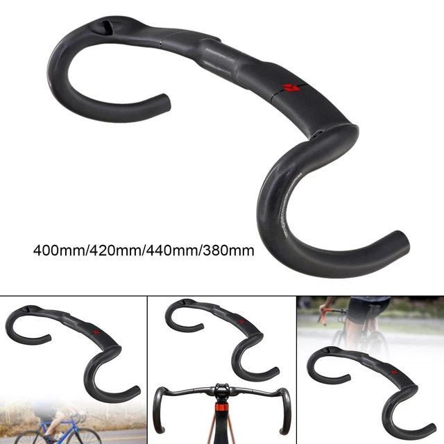 Guidon de vélo entièrement en carbone, barre pliée de route
