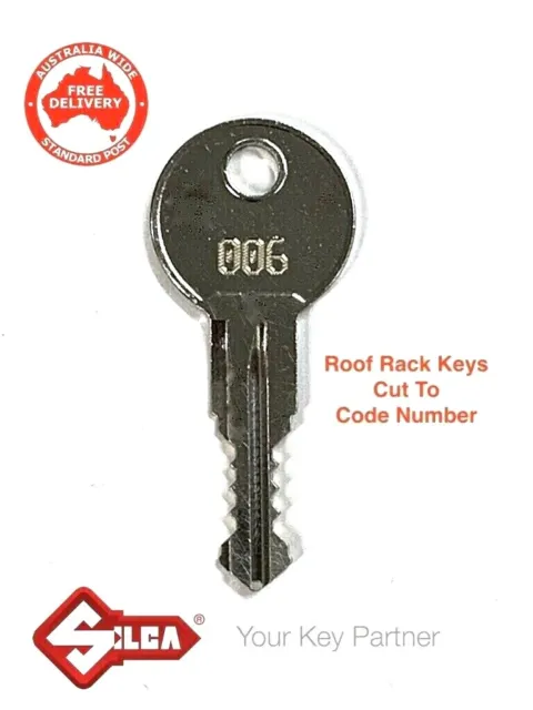 Replacement Rhino & Thule Roof Rack & Pod Lock Keys Cut To Code Number-FREE POST