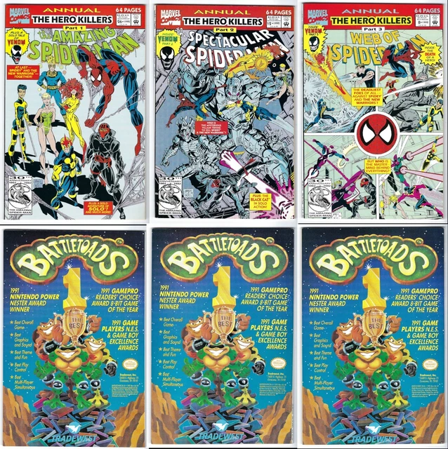 1992 NM/MT Spider-Man Hero Killers 1 - 3: Venom First Kill 1 - 3 Complete solo
