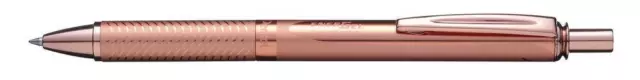 Pentel BL407PG-A EnerGel Sterling Liquid Gel Rollerball Pen Rose Gold Casing Str