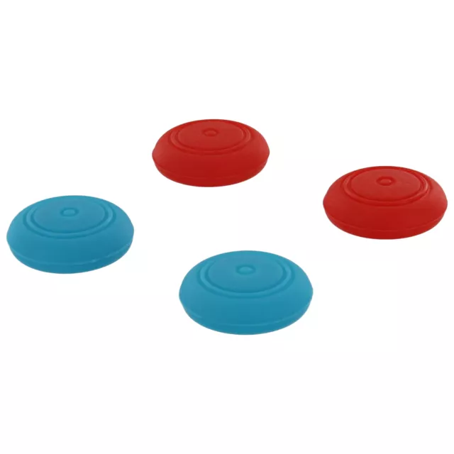 ZedLabz silicone thumb grip stick caps for Nintendo Switch joy-con 4 pk red blue