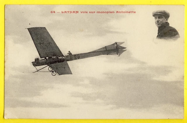CPA Ancienne - Port Aviation, Grande Quinzaine De Paris, Aéroplane Antoinette Latham