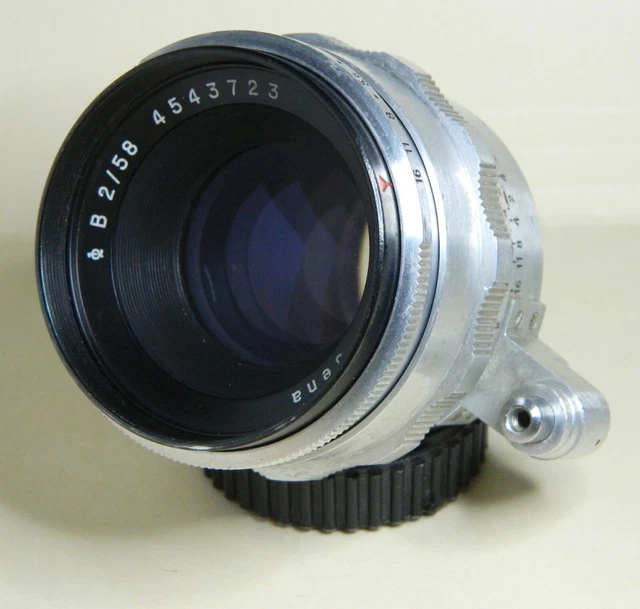 CARL ZEISS JENA Biotar 58mm f/2 Lens for Exakta For Parts or Repair