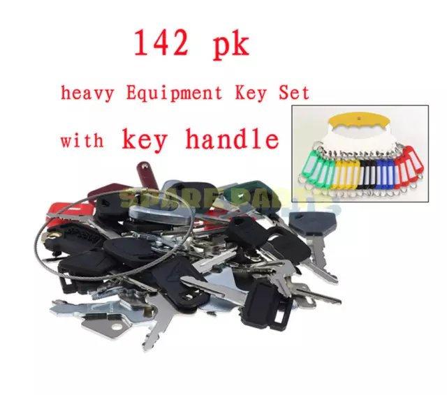 142PC key set Fit most Heavy Construction Equipment BOBCAT VOLVO
