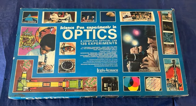 Vintage 1970’s Logix-Kosmos Science Fun Experiments in Optics Project Kit