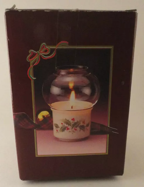 Candle Holder Mini Hurricane Christmas Porcelain Made In Japan Dayton Hudson