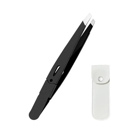 Pince à épiler Sourcils Pointe Ronde Inox - Universelle, Précise Et Durable