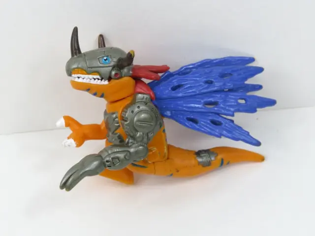 Digimon MetalGreymon Action Mini Figure Bandai 1999 Digital Monsters Incomplete