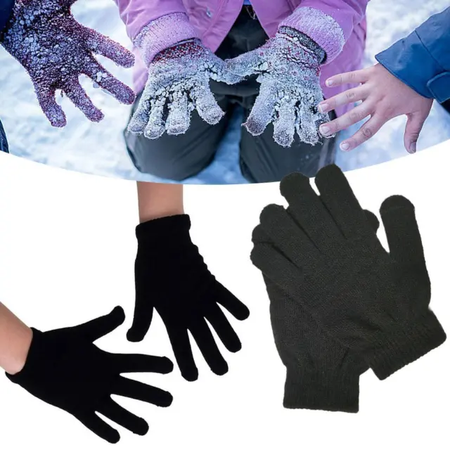 Kids Gloves Boys Girls Winter Warm Magic Gloves Children's Stretch School Gloves