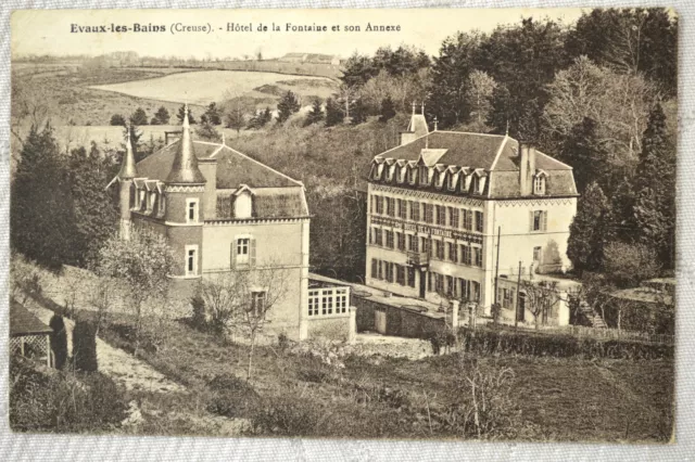 CPA " EVAUX LES BAINS - Hôtel de la Fontaine et son Annexe