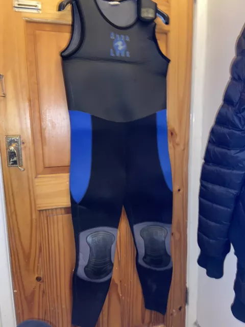 Aqualung Scuba Wetsuit 2 Piece With Bag Check Pics For Size