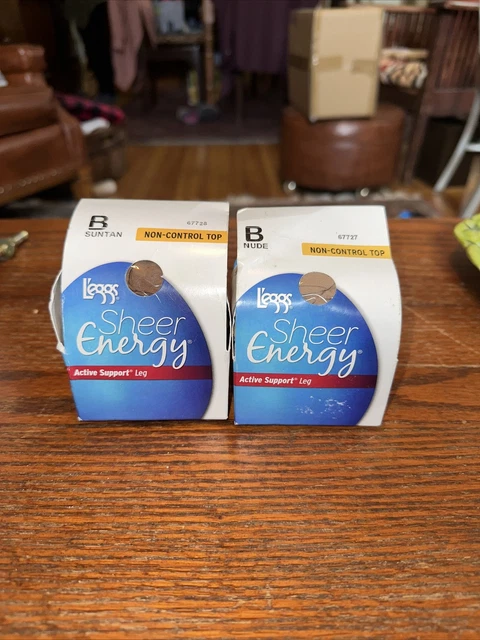 LEGGS PANTYHOSE SHEER Energy Non-Control Top Sheer Panty Nude Suntan