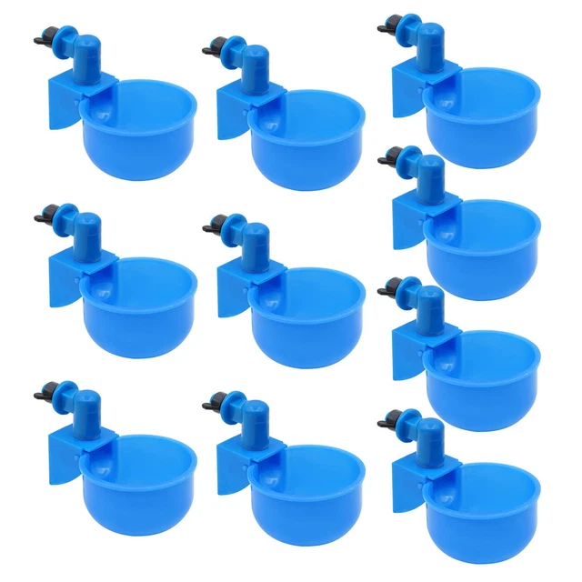 20PCS Automatic Water Cups Poultry Drinker Waterer Chicken Duck Quail Drinking 2