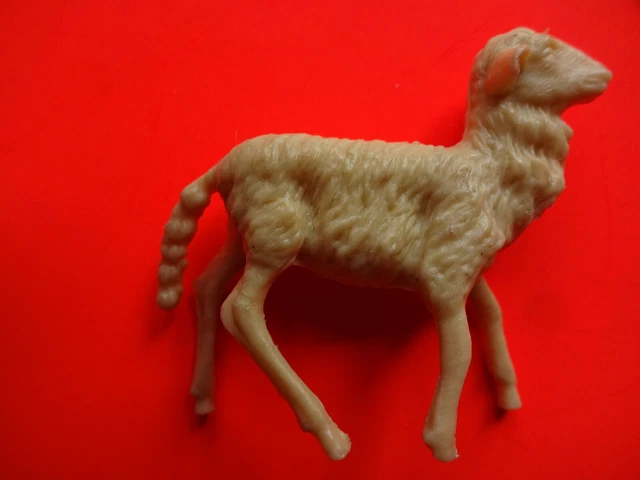 Decorazione natalizia statua presepe ""Pecora Beiges