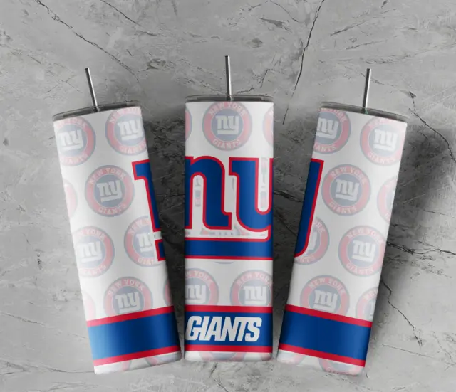 New York Giants 20 oz hot cold Tumbler Double Walled Game Day