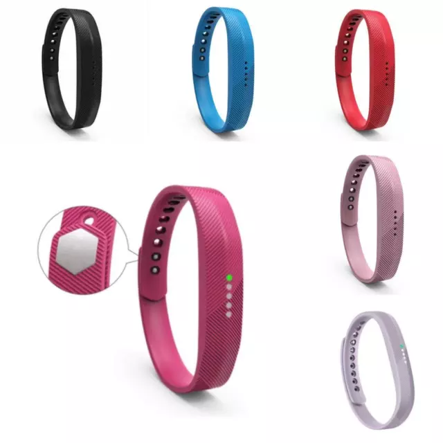 New Stunning Silicone Bracelet Generic Replacement Watch Strap for Fitbit Flex 2