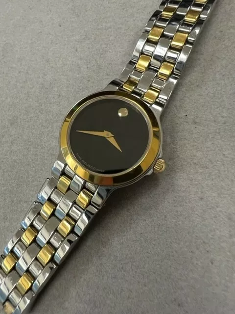 Movado Museum Women's Watch Black Dial Stainless Steel Case & Bracelet .