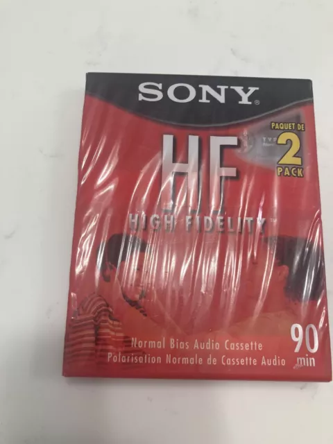 Sony Blank Cassette Tapes, 2-Pack, Hi Fidelity, C-90HFL/2B, 90 min.