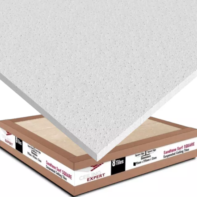 Suspended Sandtone Ceiling Tiles Square Edge 595mm x 595mm Dune Evo 600 x 600mm