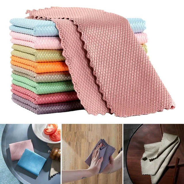 5X NanoScale Streak-Free Miracle Polishing Cleaning Cloths 30x40cm US
