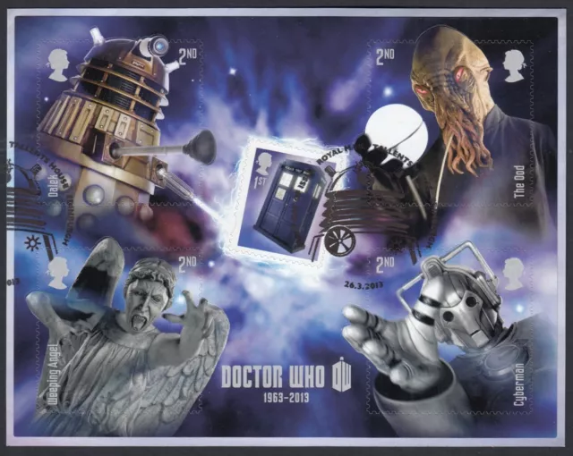 GB 2013 Dr Who miniature sheet  SG MS3451  fine used