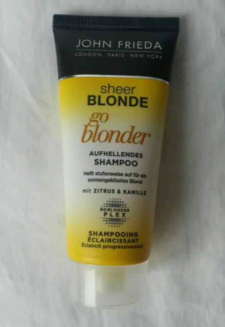 John Frieda sheer Blonde go blonder aufhellendes Shampoo 50 ml - NEU Reisegröße