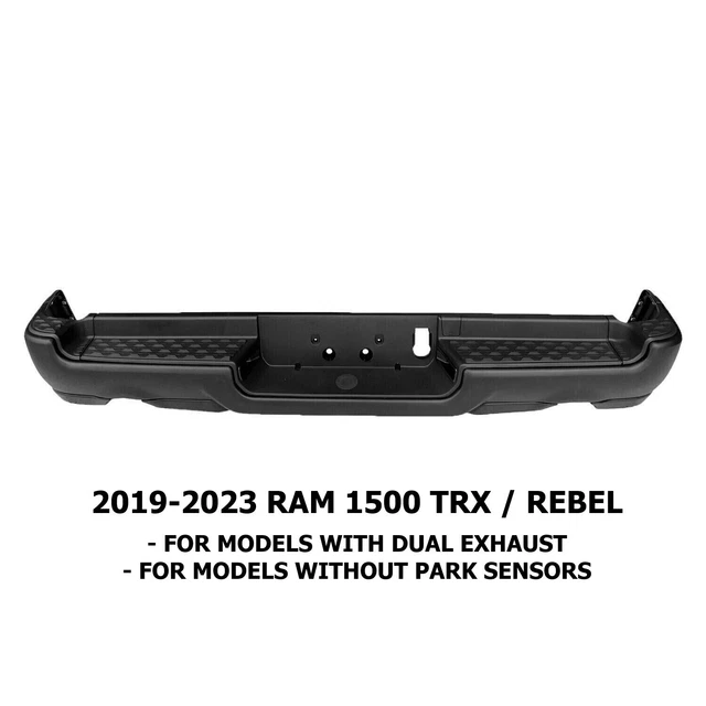 NEW COMPLETE REAR Bumper Assembly For 20192022 Dual Exhaust RAM 1500