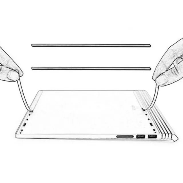 Nonslip Strip For Microsoft Surface Book1 Book 2 Rubber Feet Bottom Replace.-i