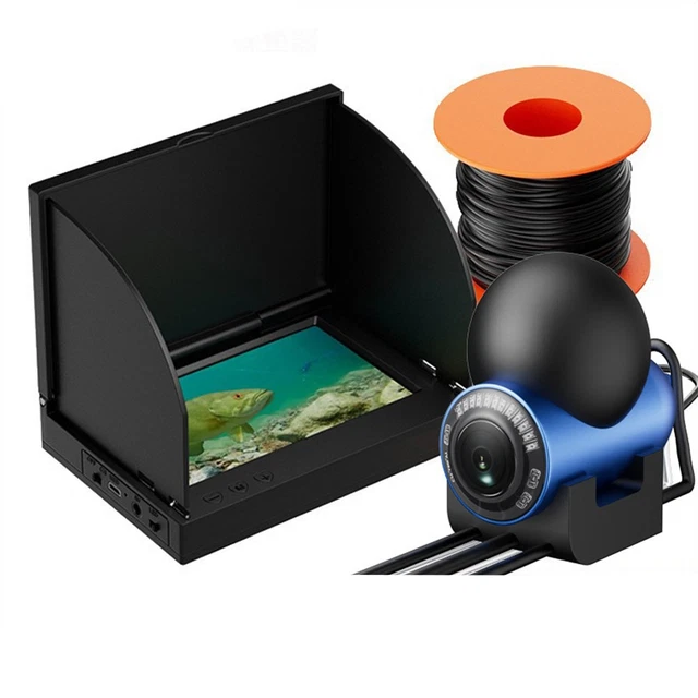 Caméra De Pêche Sous-Marine 4.3 Pouces - HD Avec Câble Pour Lac, Glace - Étanche - Noir