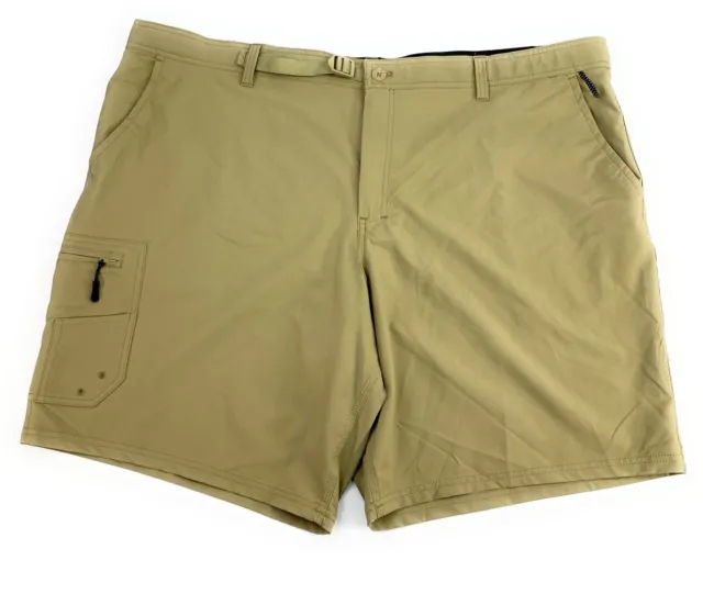 NWOT Realtree Men's Fishing Flex Waist Nylon Blend Brown Shorts 3XL (48/50)