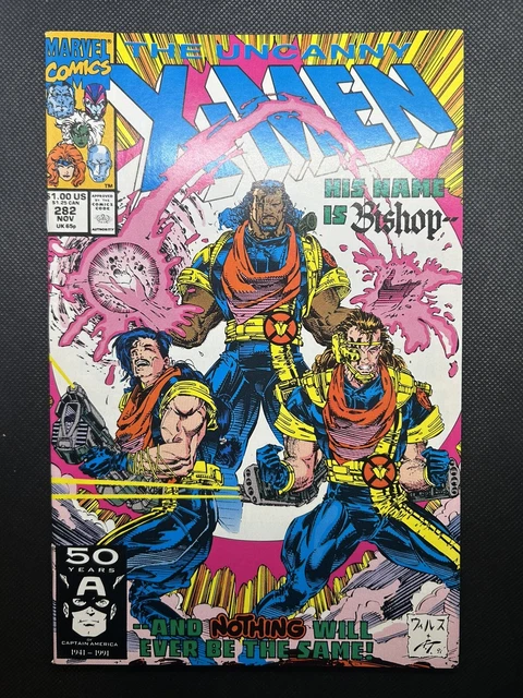 Uncanny X-Men #282 (1991) 9.2 NM Marvel Key Issue Comic Book 1st Bishop App
