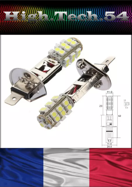 2 ampoules H1 feux de jour diurne via Brouillard 25 LED  ALFA 159