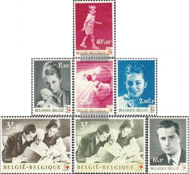 Belgien 1322-1328 (kompl.Ausg.) postfrisch 1963 Rotes Kreuz