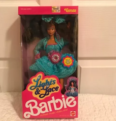 1990 LIGHTS & Lace Teresa Barbie Doll - Mattel - #9727 - NRFB