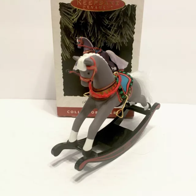 1993 Hallmark Rocking Horse Collectors Series Keepsake Ornament #13