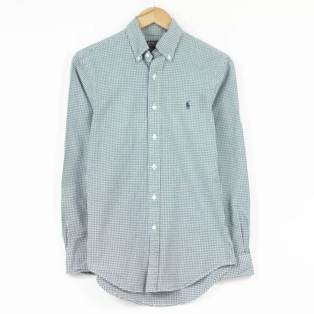 Polo Ralph Lauren Slim Fit Elasticizzato Oxford Camicia a Quadri Uomo TAGLIA S