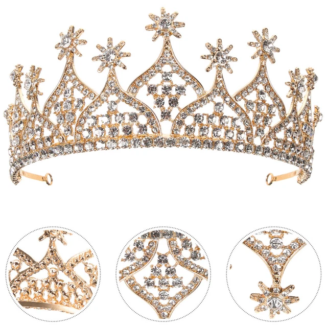 Corona donna strass corona decorativa fidanzamento fascia fronte ornamento