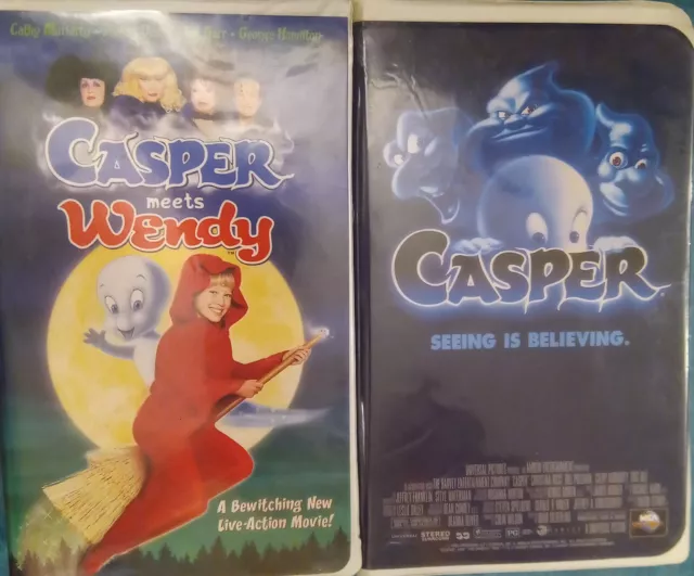 CASPER SEEING IS Believing And Casper Meets Wendy VHS Movie Set AB Good ...