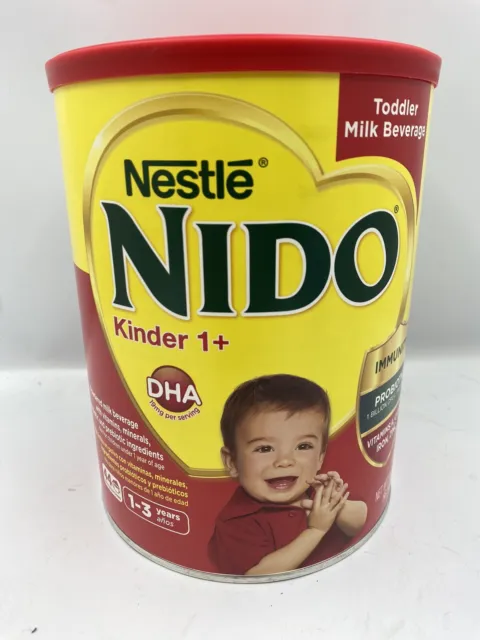 New NIDO Kinder 1+ 1-3 Years Toddler Milk Beverage - 56.4oz Exp 3/31/24