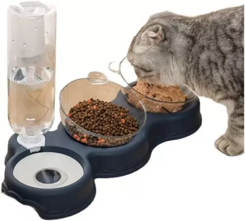 Automatischer Futternapf für Katzen und Hunde + Trinkbrunnen